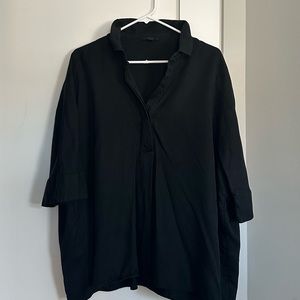 COS Aline Oversized Black Shirt